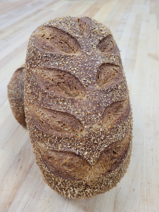 2 loaves - SHIPPED to you!  100% Stone Milled Honey Whole Wheat, sliced